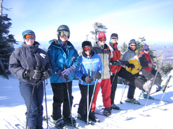 Fun-loving skiers from all over the world!
